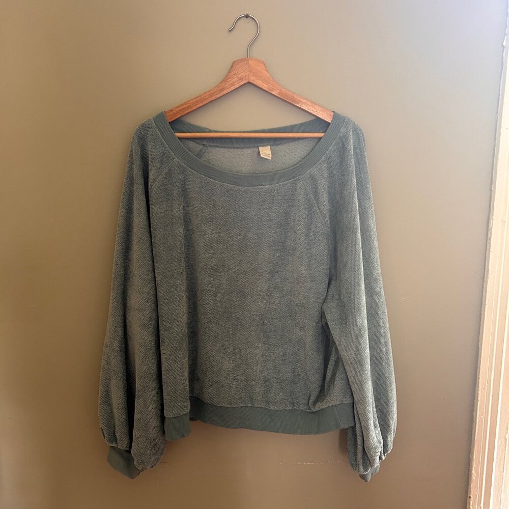 Prana Kanapee Chenille Sweatshirt - Ice Blue - XL